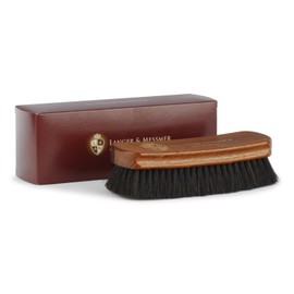 Langer & Messmer shoe brush made of fine horsehair for effective polishing of your shoes - The polishing brush for professional shoe care Individually or in a set of 2