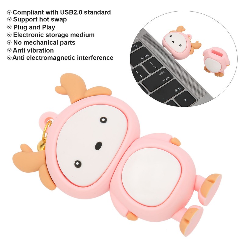U DISK USB2.0 Interface Vibration Resistant Portable Hot Swap Cute