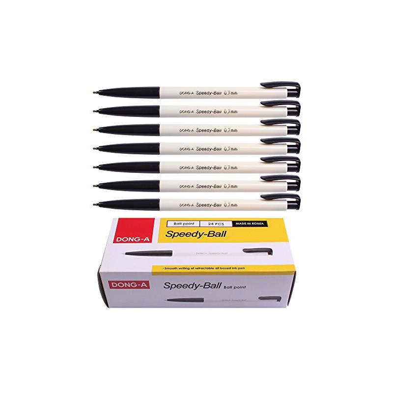 Dong-a P&t Speedy Ball Point Pen Dozen Box (Black) by