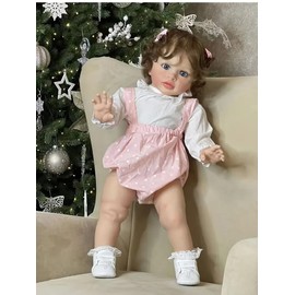 XinXinYuan 26 Inches Realistic Reborn Toddler Baby Doll Lifelike Silicone Soft Vinyl Girl Doll Newborn Baby Doll Toy for Kids Ages 3+ Cuddling