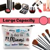 TGBJE Miami Souvenirs Makeup Bag Florida Beach Vacation Gifts A