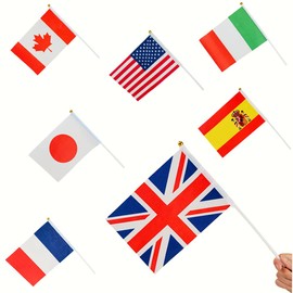52 Countries,Flags of The World, International Flags, International World Stick Flag, World International Flags Party Decorations, UN Small country flags