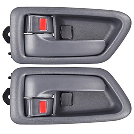 FAERSI - Manija interior interior de la puerta delantera trasera del conductor y del pasajero de repuesto para Toyota Camry 1997, 1998, 1999, 2000 y 2001, color gris