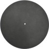Genuine Leather Turntable Platter Mat - Charcoal Gray Suede