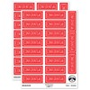 Confidential Double Line Border Document Sticker Pack - Matte Finish