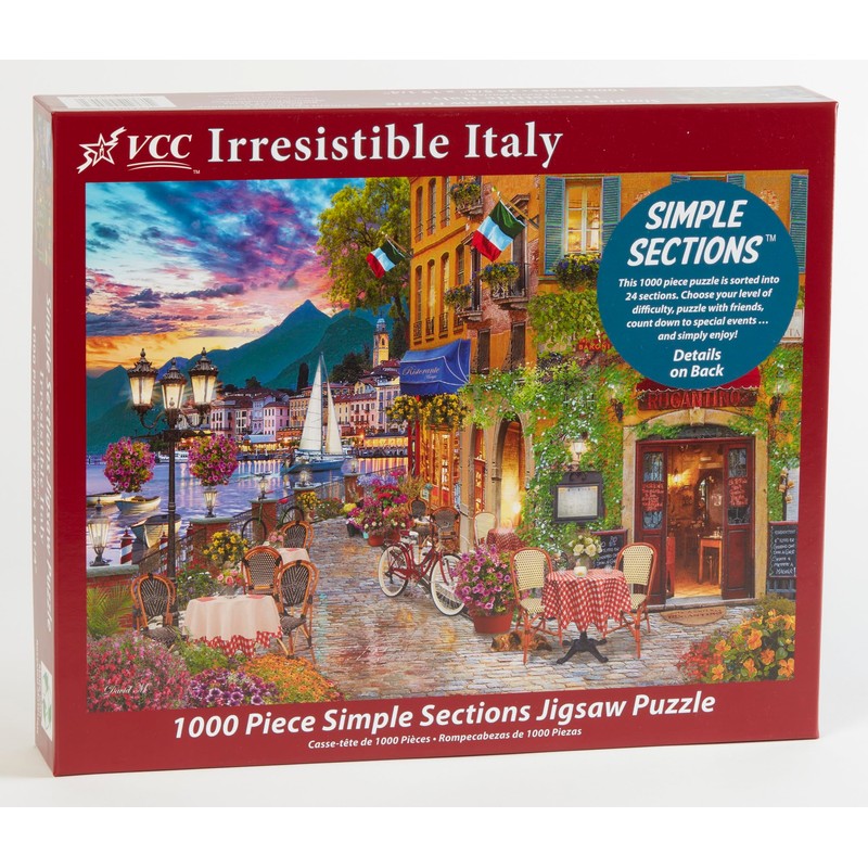 Irresistible Italy Simple Sections™ Jigsaw Puzzle - 1000 Pieces -