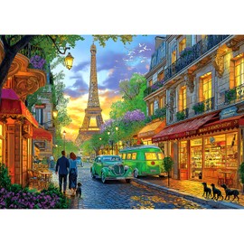 Blueforest Puzzles for Adults 1000 Pieces, Paris Street View Landscaping Jigsaw Puzzles 1000 Pieces, Impossible Hard Difficult Challenging Family Puzzles for Adults, Perfect for Game Nights