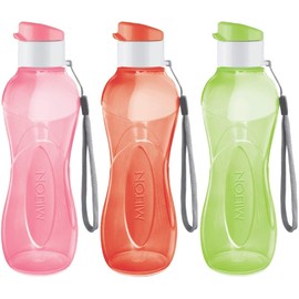 MILTON Children's Reusable Water Bottle, 355 ml, Plastic Water Bottle, BPA-Free, Leak-Proof with Carry Strap for Cycling, Camping, Hiking, Fitness, Yoga