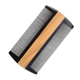 Beavorty Massager Scalp Comb Wooden Dandruff Comb Natural Green Sandalwood Soft Teeth Hairdressing Accessories