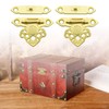 SING F LTD 10Pcs Gold Box Buckle Latch Decorative Hasp