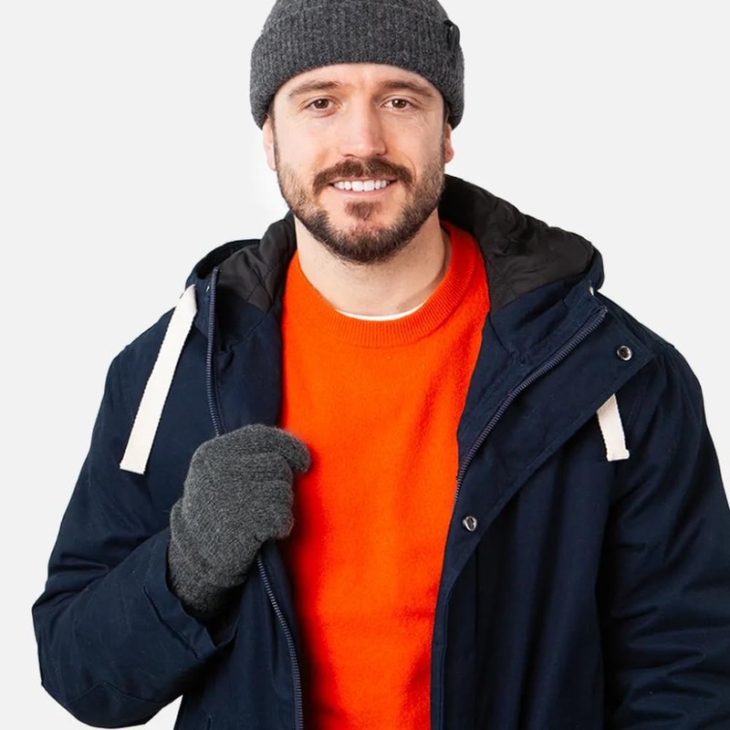 Barts Men's Haakon Gloves (Haakon Glove) - Grey (Charcoal 0021)