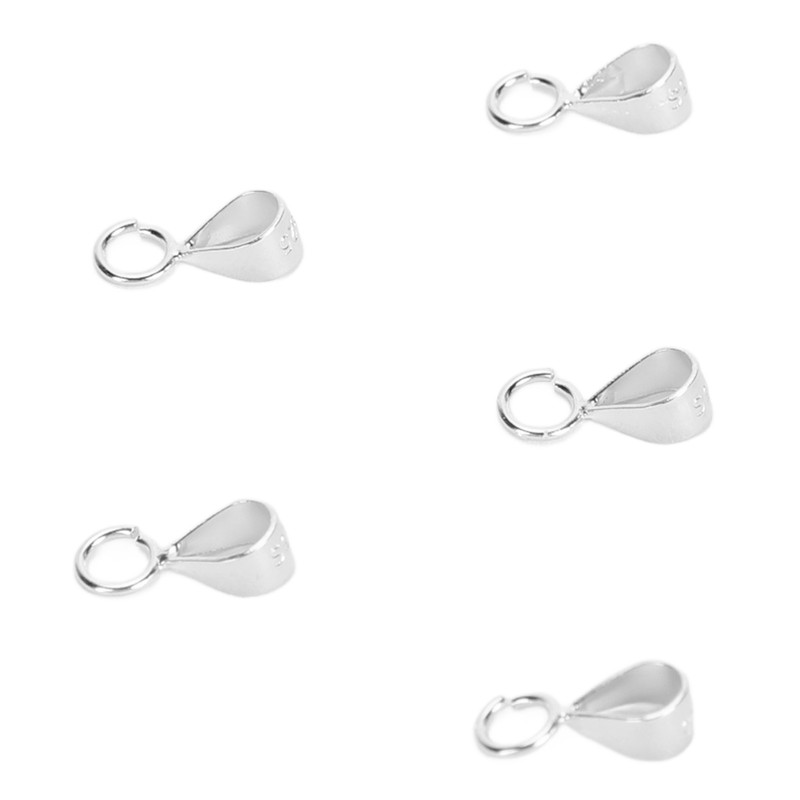 5pcs 925 Sterling Silver Bails DIY Exquisite Necklace Pendant Bails