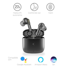 KSIX Spark Wireless Headphones with Bluetooth 5.2 and Noise Cancelling, Helmets with Lossless HD and Dual Microphone for Calls, Sports and Music, Pink