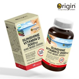 OTMARTFOOD [Origin] Sunshine Vitamin D 2000IU (150mg x 90 capsules) x 10
