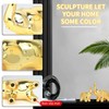 JIMBON A Pair Gold Elephant Statue Home Decor,Modern Style Figurines,Sculpture