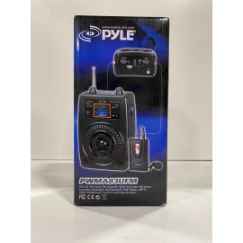Pyle PWMA83UFM PA System Mic & Player Radio Includes Lavalier Headset Mics