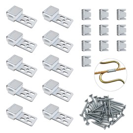 JINTANG Sofa Spring Clips, Sofa Spring Repair Replacement Set, Furniture Spring Set for Repairing Furniture Quickly and Cost-Effectively (10 x Cage Clamp, 10 x Sofa Spring Clamp, 42 x Tapping Screw),