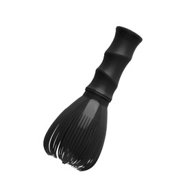 Bojueshaw Resin Matcha Whisk,Matcha Brush,Traditional Japanese Style Tea Whisk for Perfectly Blended Green Tea,Easy Cleaning,Stirring(Black)