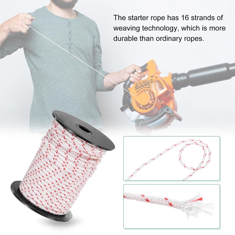 M METERXITY Recoil Starter Rope Pull Cord 3mm 30m Pull