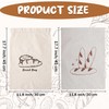 Set of 2 Linen Bread Bags with TPU Inner Lining