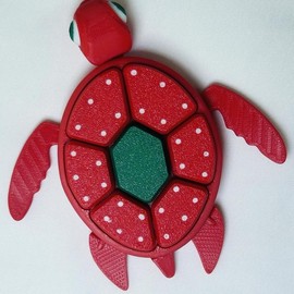 Turtle Fruit Fidget Clicker Fun Twiddle Toy for Stress Relief and Anxiety - Fruit: Passion Fruit