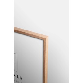 Artower® Picture Frame DIN A4 21 x 30 cm Natural Wood Oak Thin Frame Poster Frame Large Vintage Collage Picture Frame 21 x 29.7 cm Wooden Picture Frame Poster Real Wood