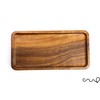 redchocol8® Handmade Wooden Rectangular Plate Tray Natural Brown Dining Centrepiece
