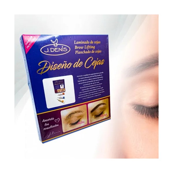 Kit Diseño De Cejas Y Planchado Profesional J Denis® Color