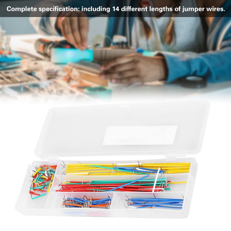 Jumper Wire, Set of 140, Includes Storage Box, 0.08 inches