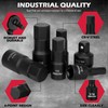 Hex Bit Impact Socket Set: 36-Piece with 4 Adapters, 1/4"