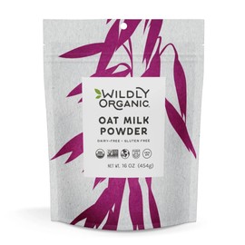 Wildly Organic Oat Milk Powder, 16 Oz, 1 lb Bag - Organic, Dairy-Free, Lactose-Free, Vegan, Gluten-Free, Plant-Bassed, Resealable Package | Excellent for Smoothies, Cereal, & Creamers