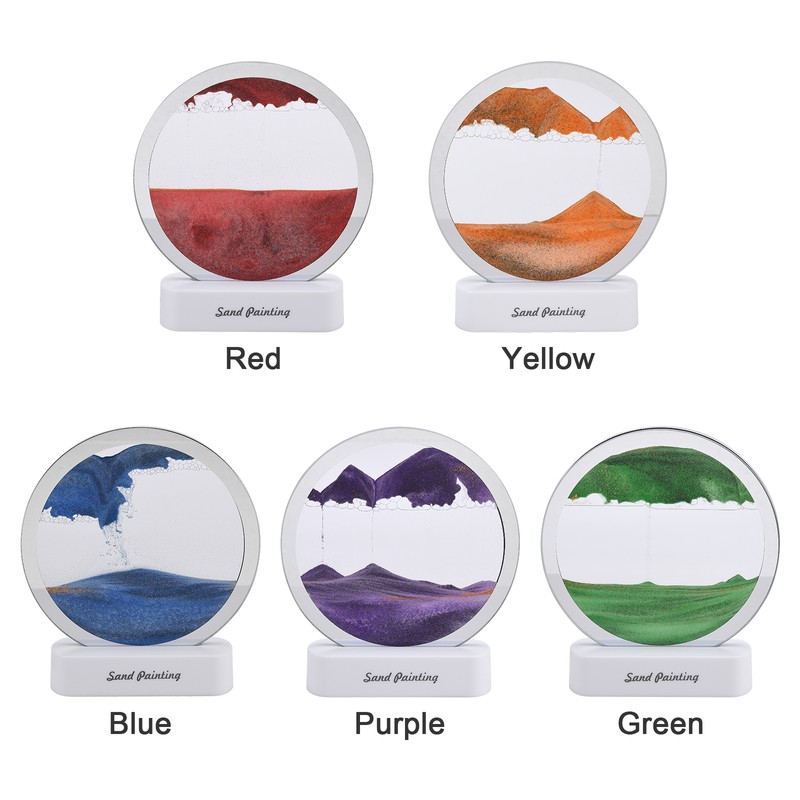 Sandscape Lamp Decorative Modern Night Lamp Gift 5 V Red