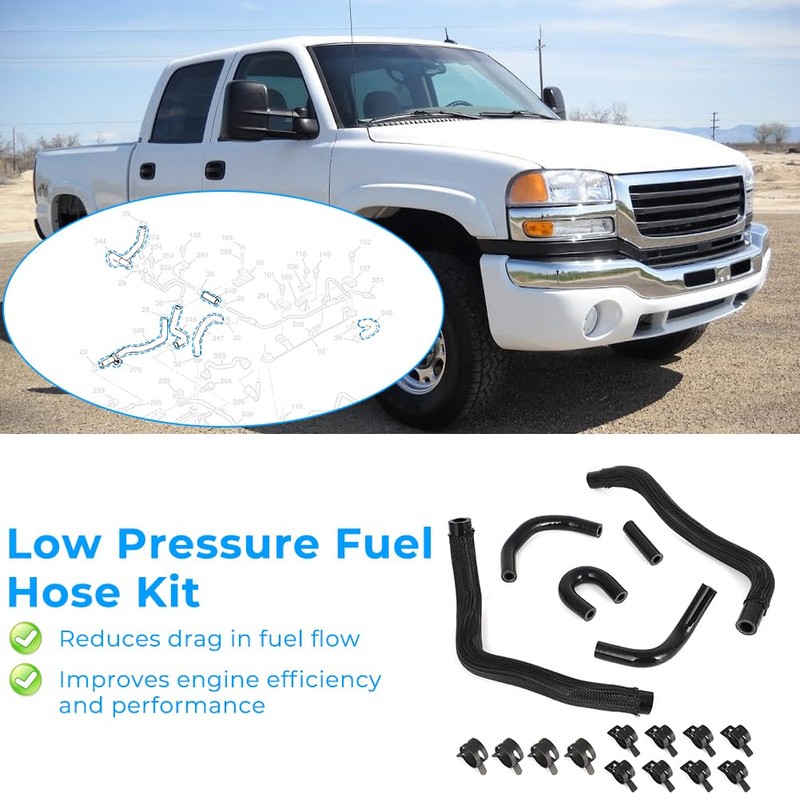 WIKIBB For Deluxe LLY Duramax 2500/3500HD Low Pressure Fuel Line