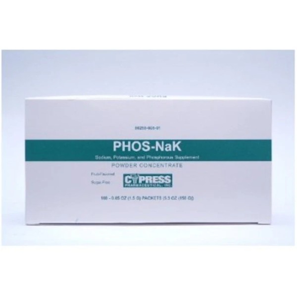 cypress PHOS-NaK Fruit Sugar Free Powder Packets 100ct