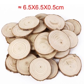 25pcs DIY Parts Wooden Natural Wood Stump Coaster Simple Natural