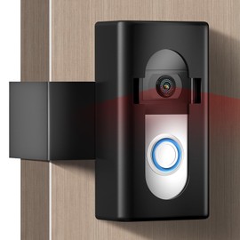 REDSHELL Anti-Theft Video Doorbell Mount Compatible with Ring/Blink, No Drill Doorbell Case, Universal Wireless Door Bell Holder, Outside Door Bell Bracket Accessories Kits for Apartment Home Renter