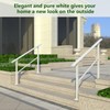 MDpygsfj Hand Rails for Outdoor Steps, 4 Step Handrail Stair