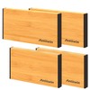 ANTOWIN 4 x adjustable bamboo drawer dividers