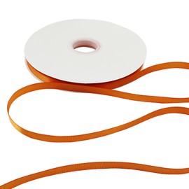 HARSKIYER 100 Yards 3/8 Inch Orange Satin Ribbon, Solid Fabric Ribbon Roll for Gift Wrapping, Floral Bouquets, Wedding, Party, Hair, Decoration, Bow and Craft