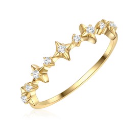 Glanzstücke München Women's ring made of 925 sterling silver with zirconia, Silver