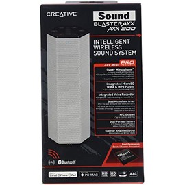 Creative Labs Sound Blaster AXX 200 Intelligent Wireless Sound System - Portable Wireless Speaker/PA System with Bluetooth, NFC and Microphone (Renewed)