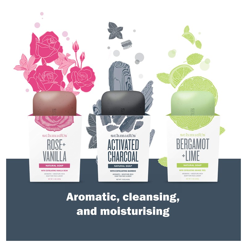 Schmidt's Natural Soap (for Body and Face, Activated Charcoal with