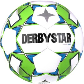 Derbystar Unisex - Adult Football Junior Light V23 Size 4, White Green, 4