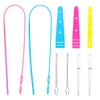 Hsthe Sea 9Pcs Drawstring Threader Plastic Bodkin Threader Sewing Loop