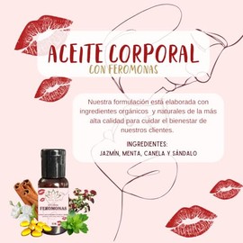 Aceite Orgánico Corporal Para Masajes Con Vitamina E 30ML (Feromonas)