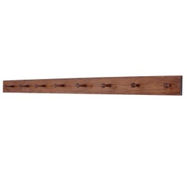 Solid Cherry Shaker Peg Racks (Mahogany, 47" x 3.5" with 8 pegs)