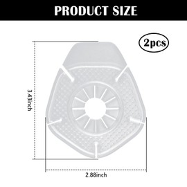 2PCS Car Windshield Wipers Hole Dust Cover,Premium Silicone Wiper Blades Hole Protection Device Prevents Blockage,Universal Automotive Exterior Accessories Fits Car Truck SUV (Transparent)