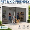 2 Car Garage Door Screen Magnetic Self-Closure- Retractable Fiberglass Mesh