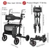 Rollator Walker for Seniors/Adults Foldable in Two Directions Rolling Walker