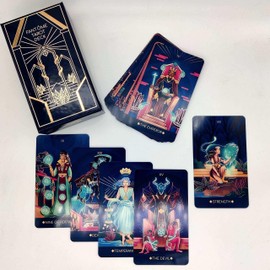 JP GAMES LTD Fantome Tarot Deck - With Augmented Reality - Complete with Guide and Box - Luxury Cards by La Muci Design